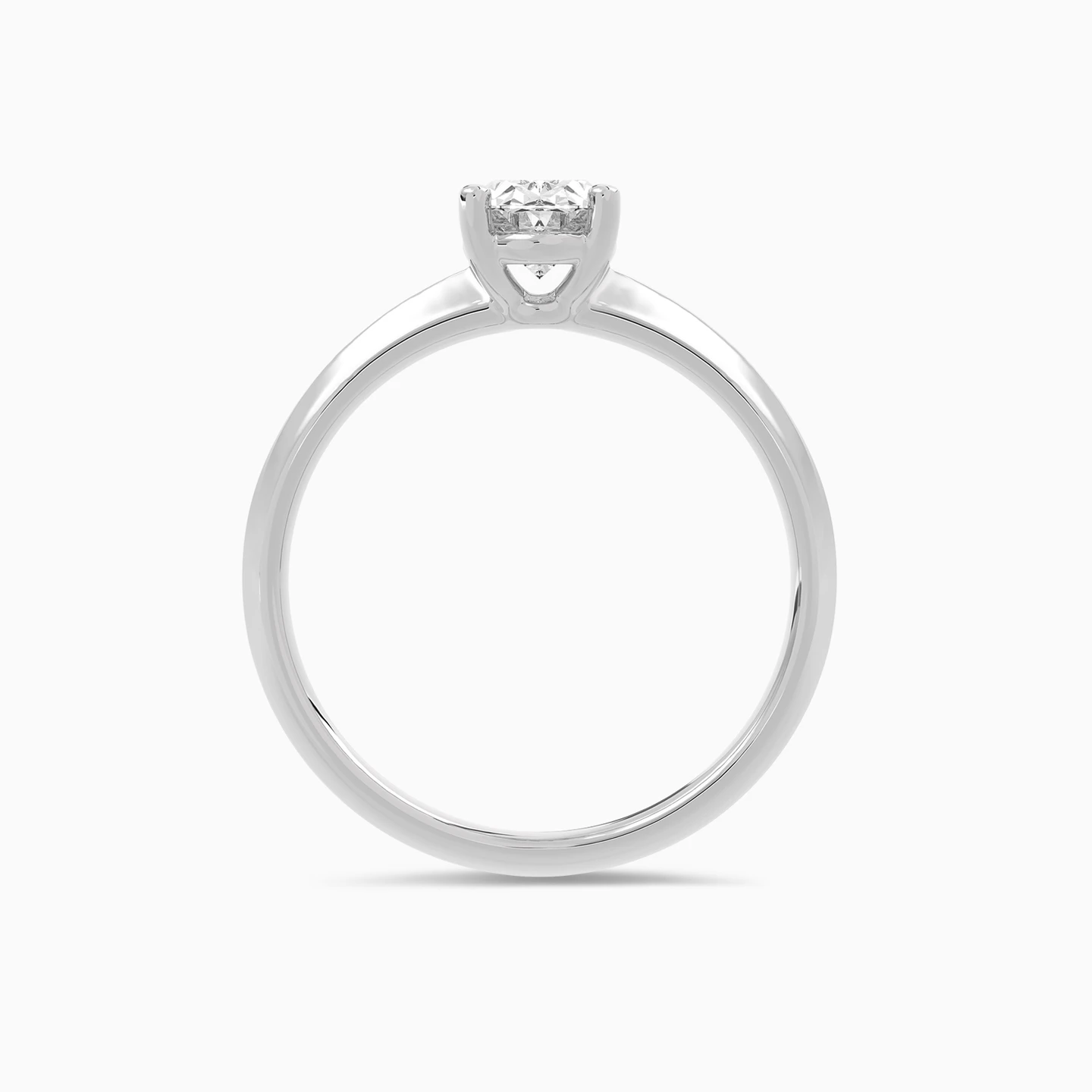 1.02 CT Oval Lab Grown Diamond Ring in 18K Gold - 4 1.02 CT Oval Lab Grown Diamond Ring in 18K Gold - 4