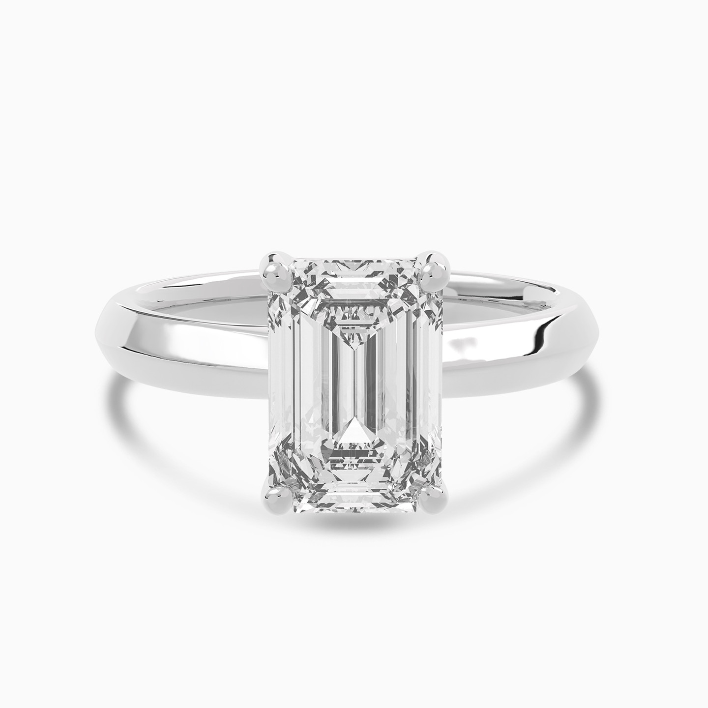 2.5 CT Baguette Lab Grown Diamond Ring in 18K Gold 2.5 CT Baguette Lab Grown Diamond Ring in 18K Gold