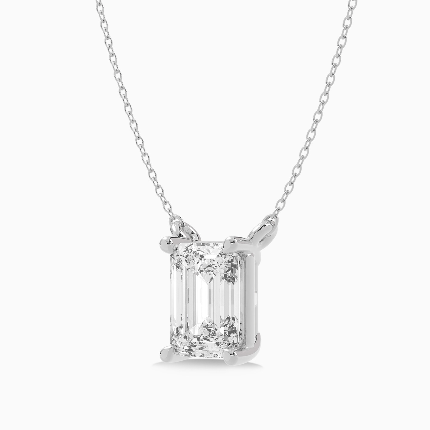 1.01 CT Baguette Lab Grown Diamond Necklace in 18K Gold - 4 1.01 CT Baguette Lab Grown Diamond Necklace in 18K Gold - 4