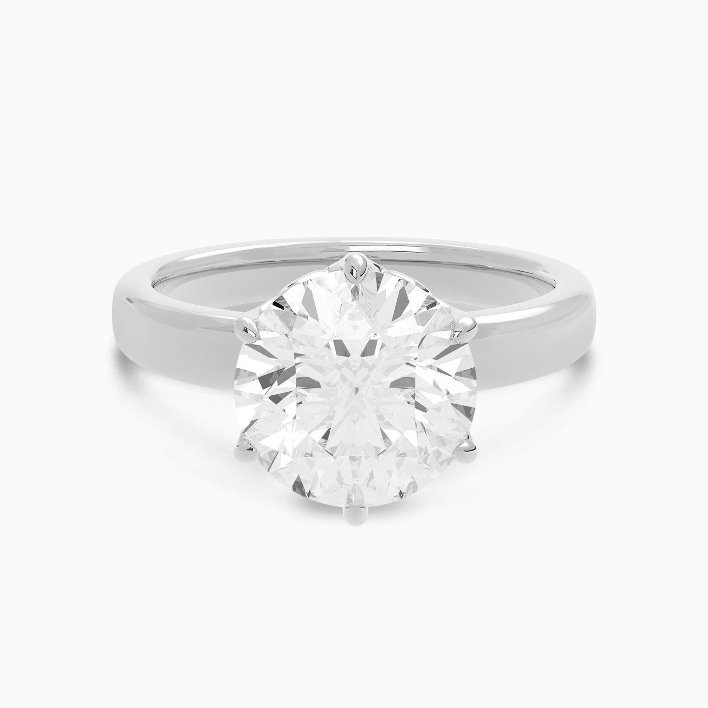 4.01 CT Lab Grown Diamond Solitaire Ring in 18K Gold 4.01 CT Lab Grown Diamond Solitaire Ring in 18K Gold