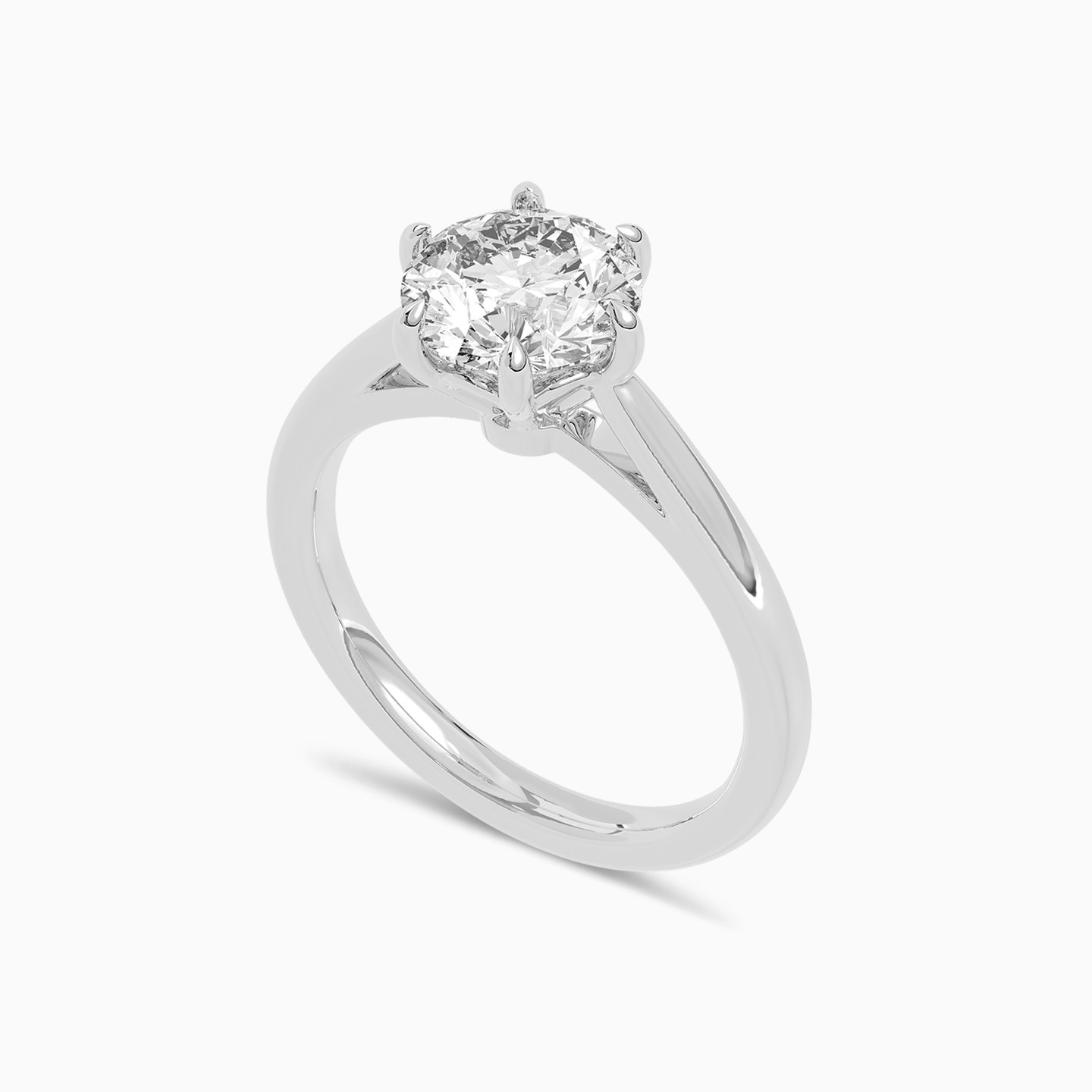 2.01 CT Lab Grown Diamond Solitaire Ring in 18K Gold - 2 2.01 CT Lab Grown Diamond Solitaire Ring in 18K Gold - 2