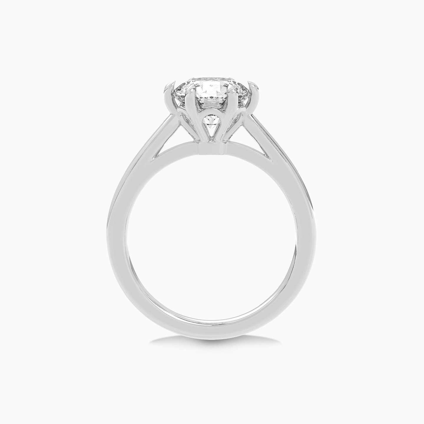 2.01 CT Lab Grown Diamond Solitaire Ring in 18K Gold - 3 2.01 CT Lab Grown Diamond Solitaire Ring in 18K Gold - 3