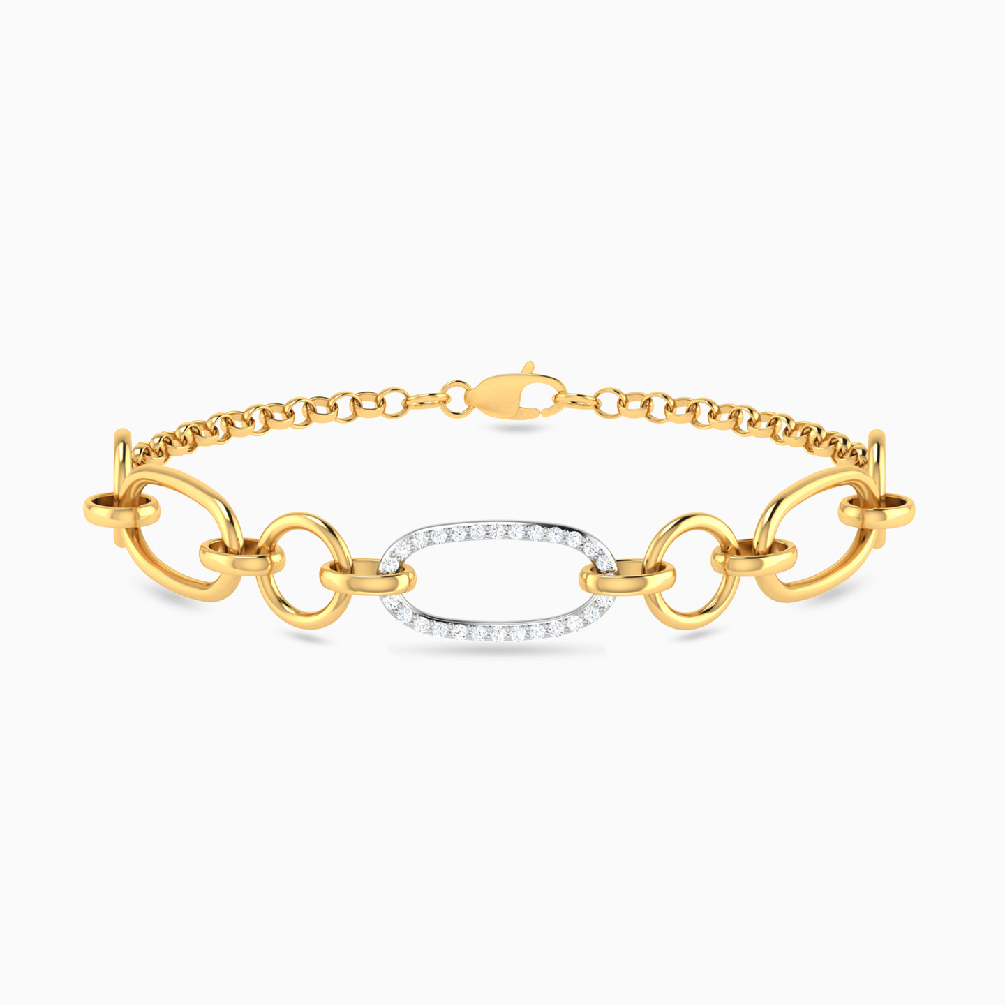 Links Chain Bracelet in 18K Gold Links Chain Bracelet in 18K Gold