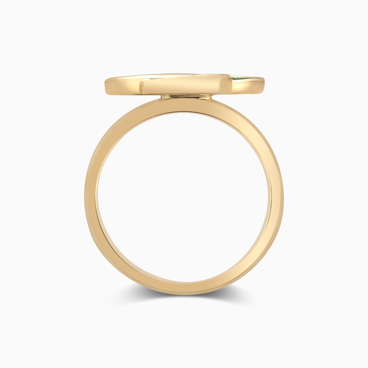 Flower Diamond & Enamel Coated Ring in 18K Gold - 5 Flower Diamond & Enamel Coated Ring in 18K Gold - 5