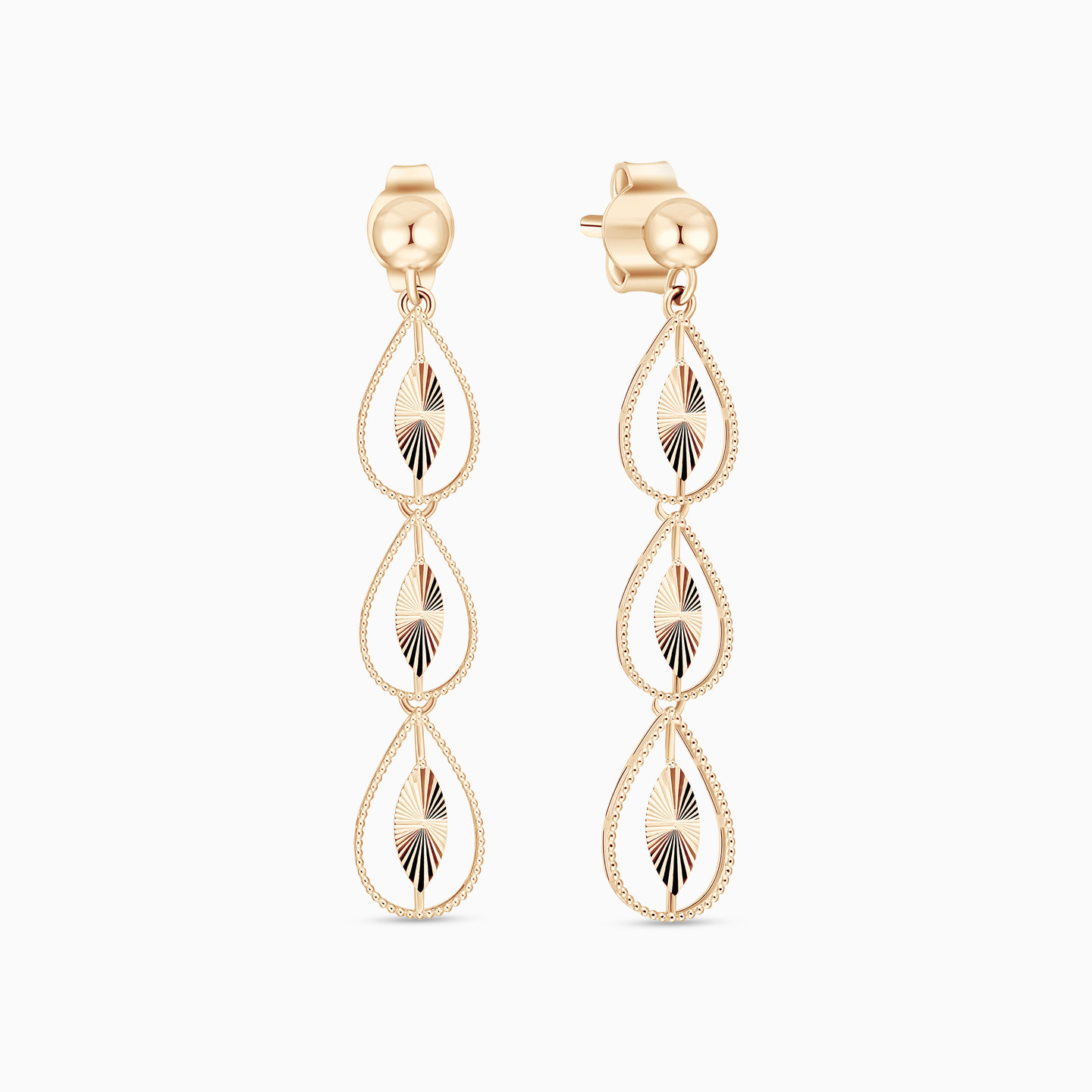 Pear Shaped Jewelry Set in 21K Gold (4 Pieces) - 5 Pear Shaped Jewelry Set in 21K Gold (4 Pieces) - 5