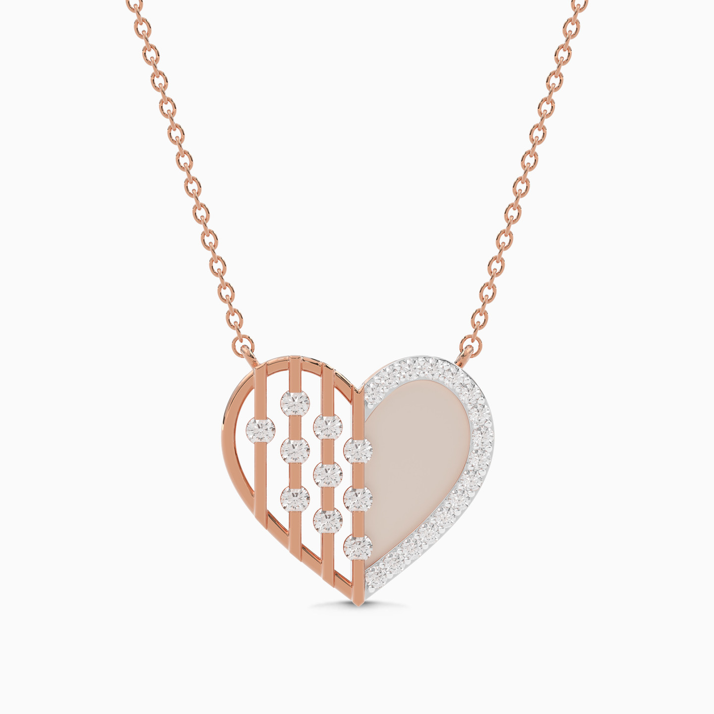 Heart Diamond Necklace in 18K Gold Heart Diamond Necklace in 18K Gold
