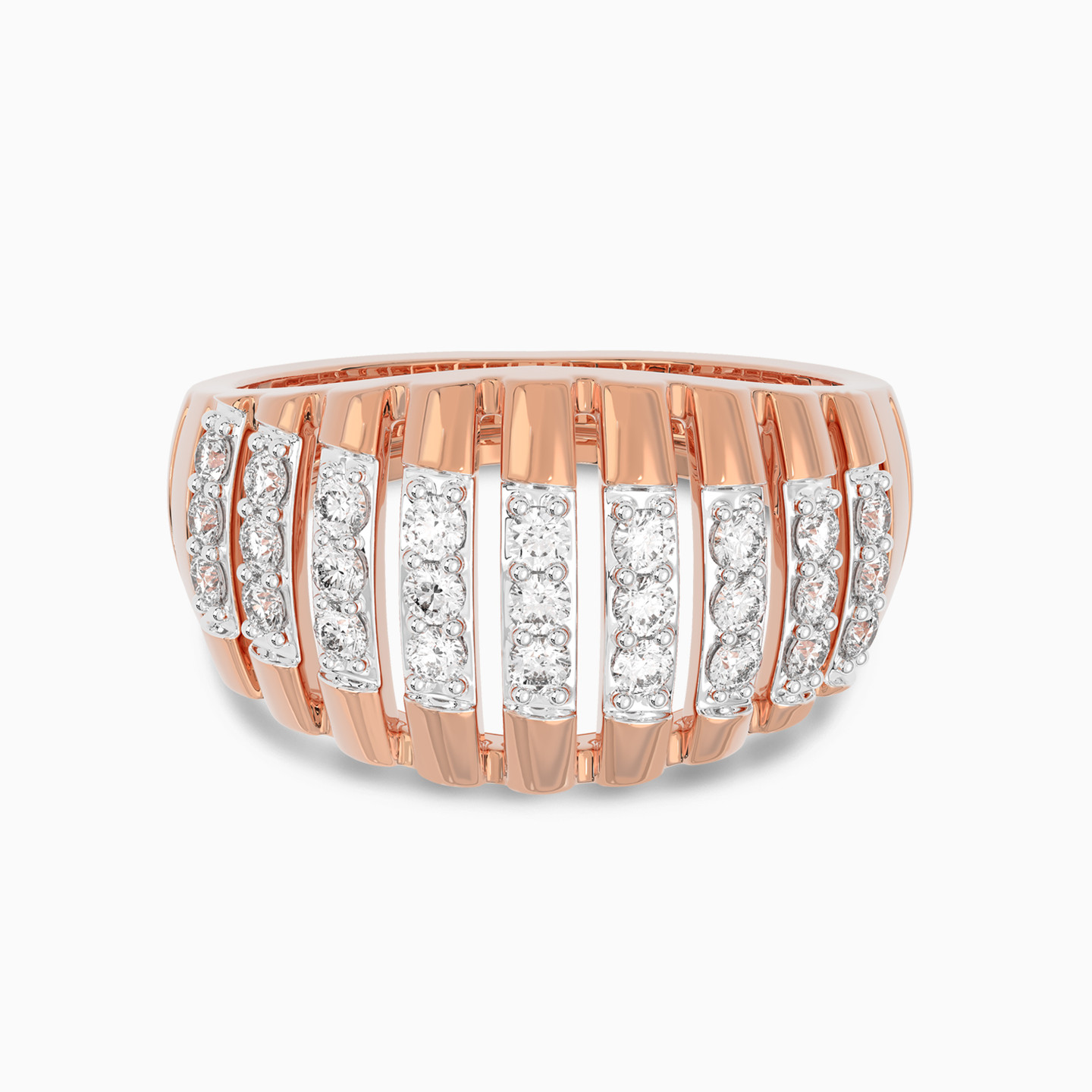 Statement Diamond Ring in 18K Gold - 2 Statement Diamond Ring in 18K Gold - 2