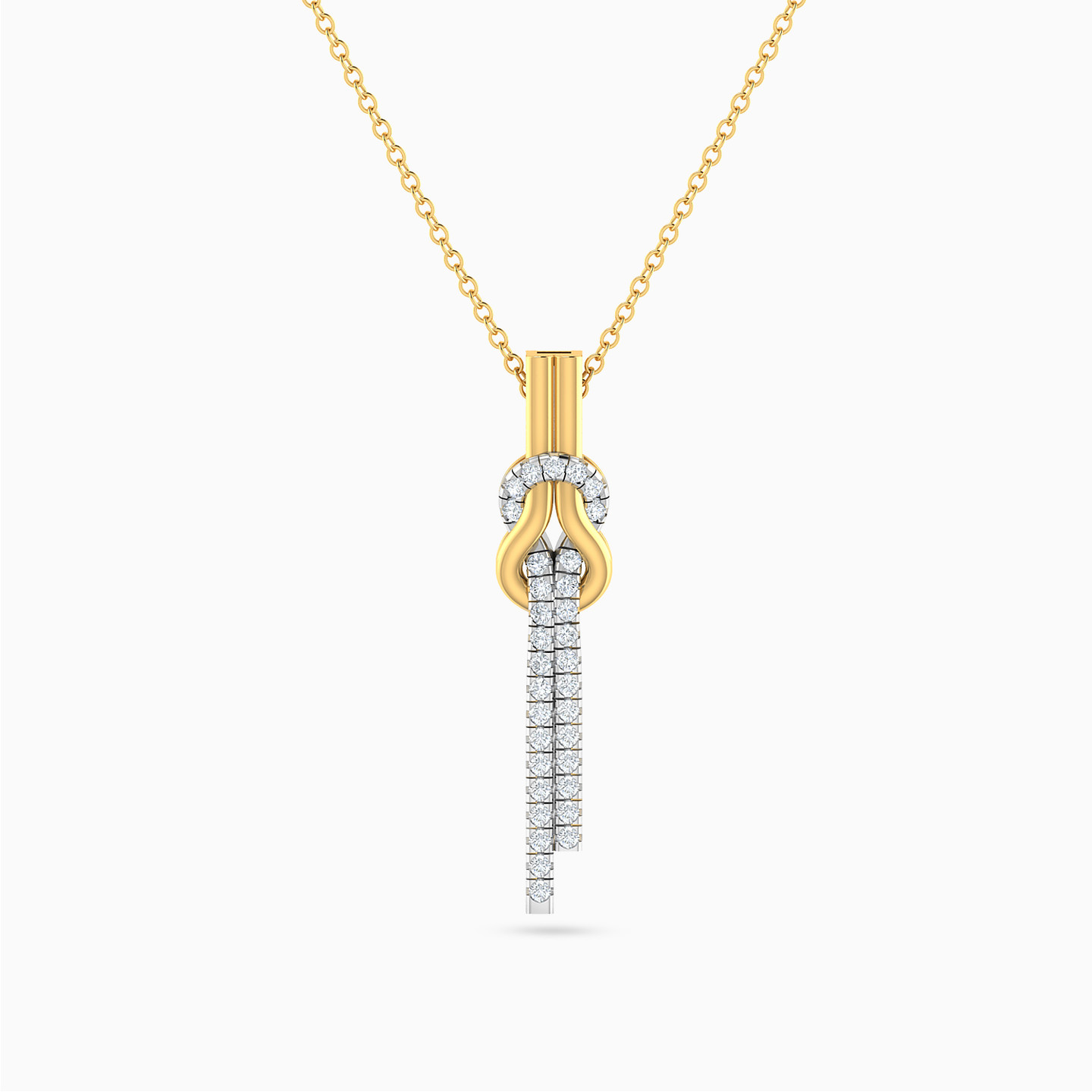 Knot Diamond Necklace in 18K Gold Knot Diamond Necklace in 18K Gold