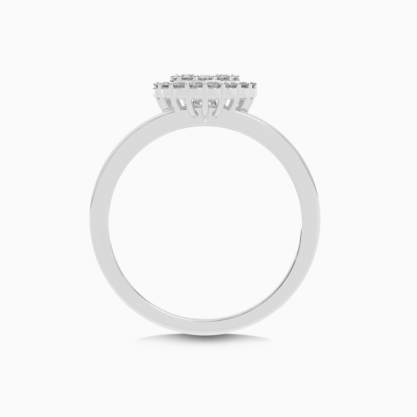 خاتم ذهب شكل قطرة عيار 18 قيراط مزين بالألماس - 7 خاتم ذهب شكل قطرة عيار 18 قيراط مزين بالألماس - 7