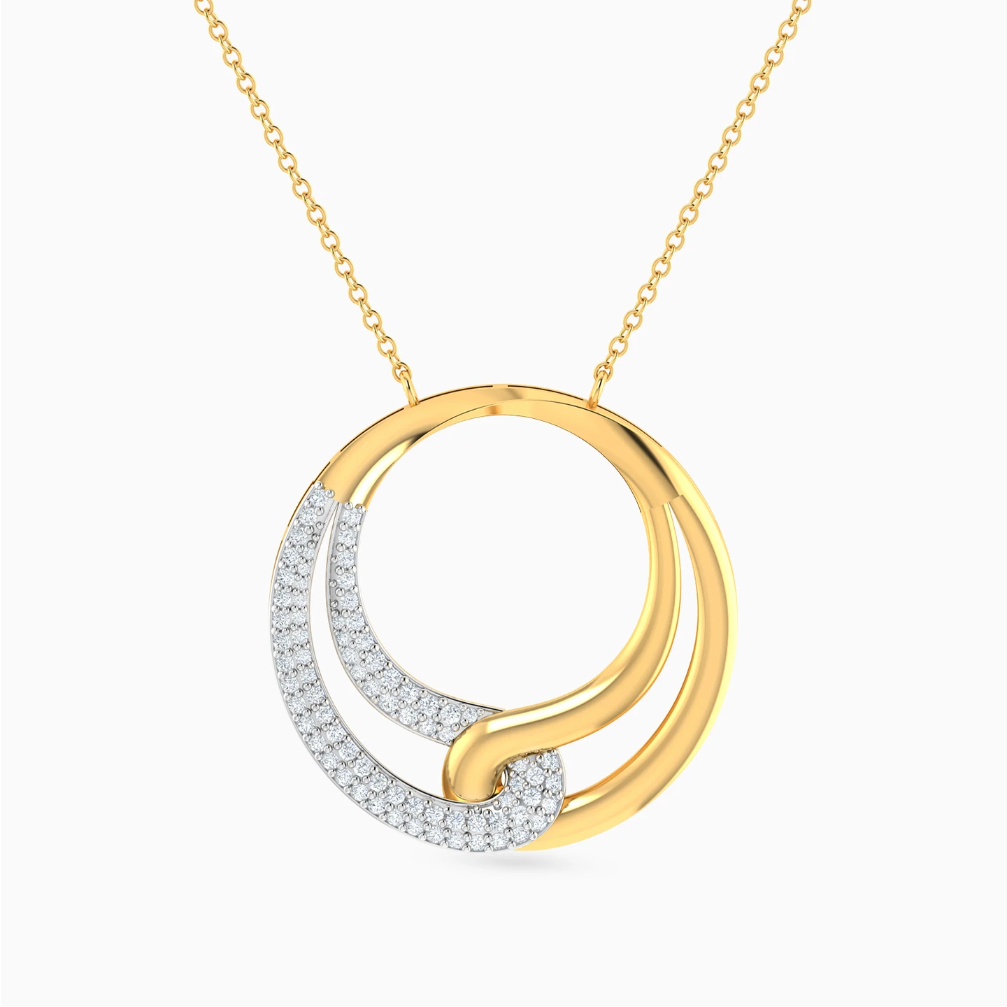 Circle Diamond Necklace in 18K Gold Circle Diamond Necklace in 18K Gold