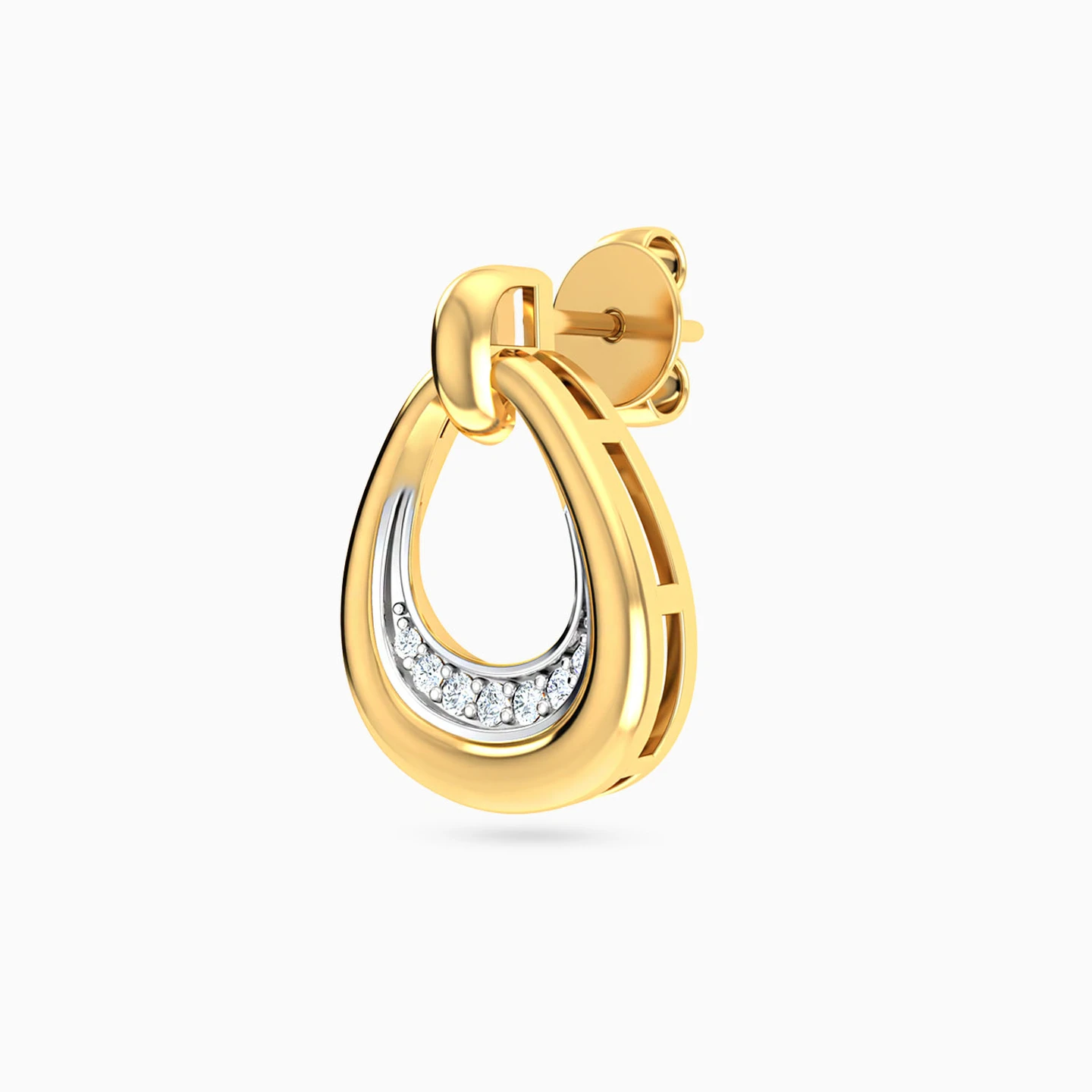 Pear Diamond Drop Earrings in 18K Gold - 5 Pear Diamond Drop Earrings in 18K Gold - 5