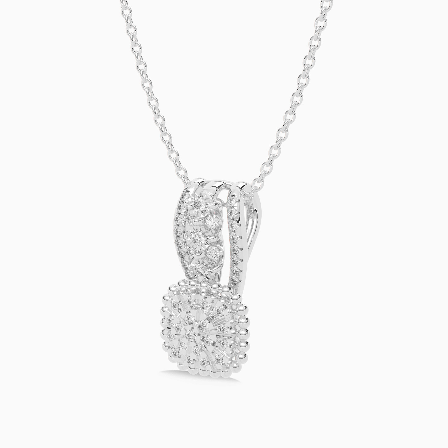 Diamond Necklace in 18K Gold - 3 Diamond Necklace in 18K Gold - 3
