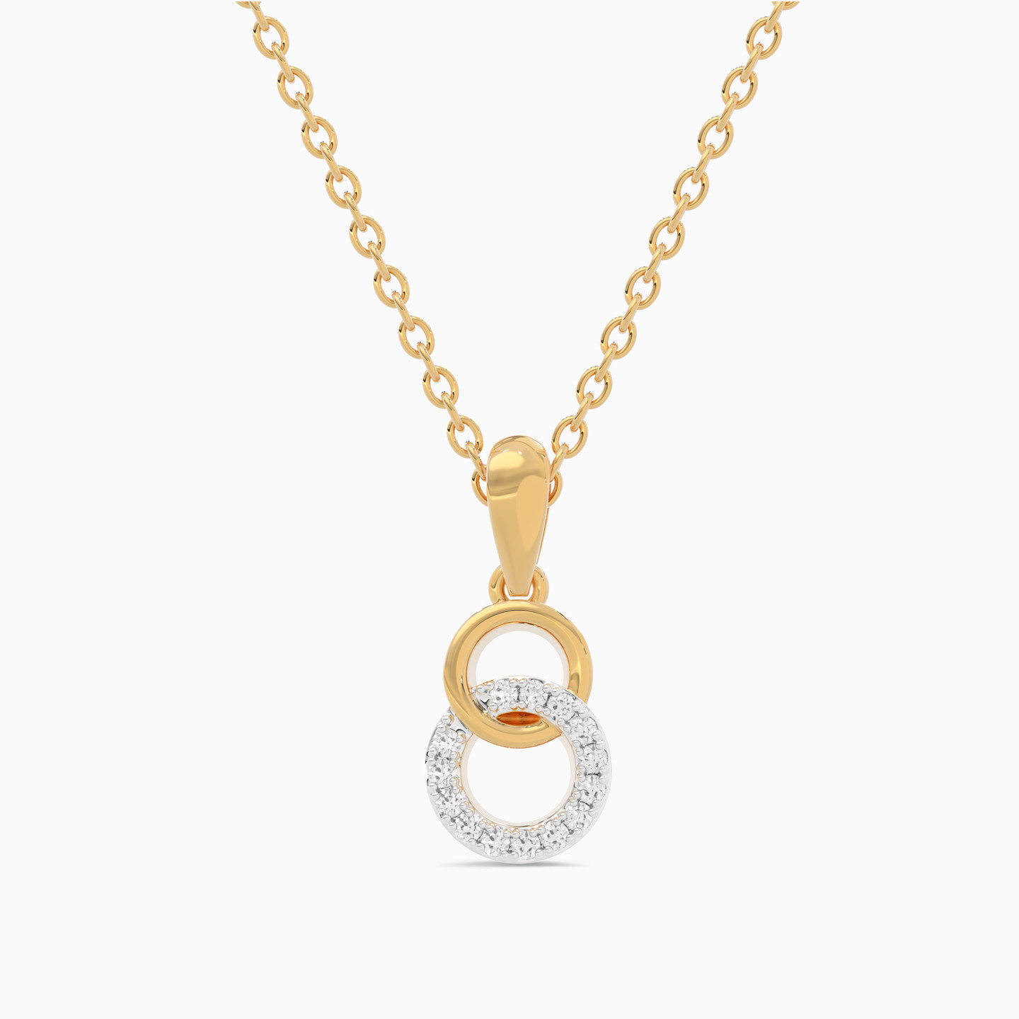 Circles Diamond Necklace in 18K Gold Circles Diamond Necklace in 18K Gold