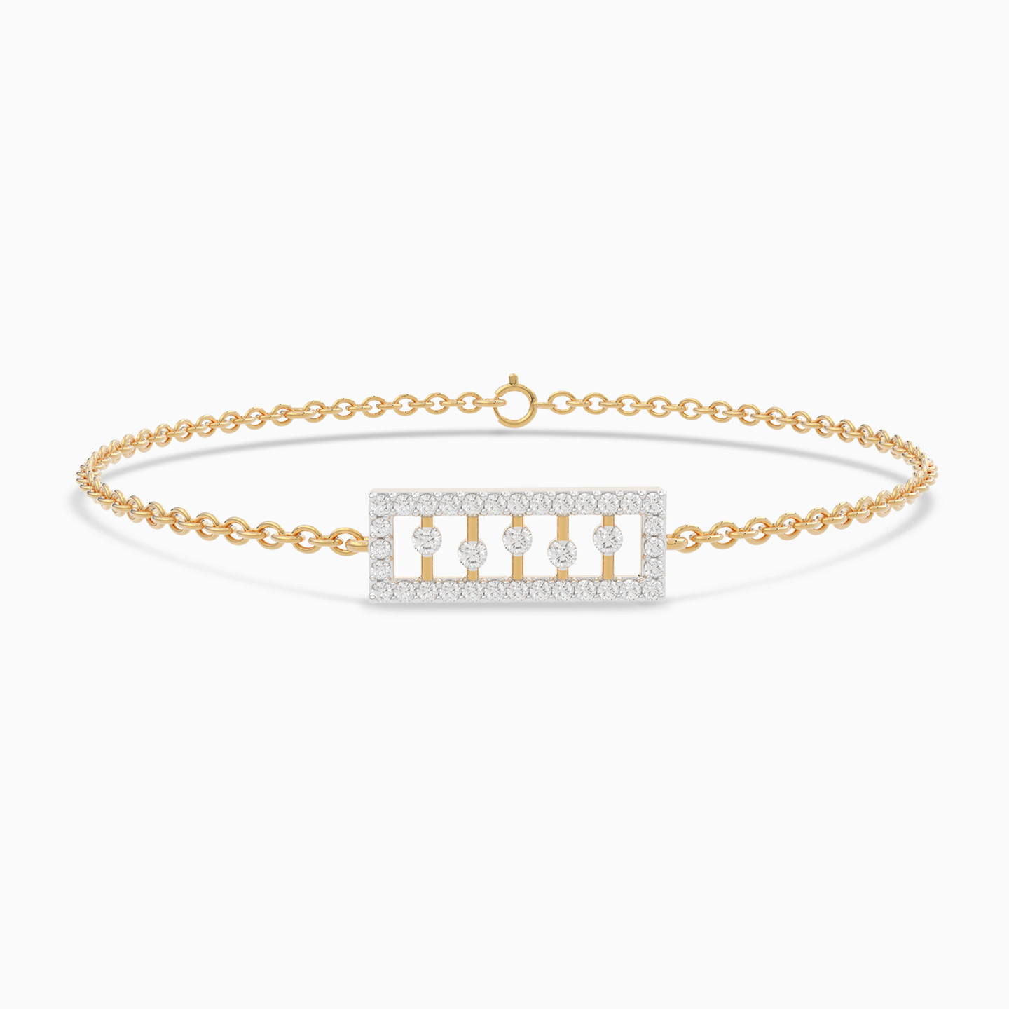 Diamond Chain Bracelet in 18K Gold - 2 Diamond Chain Bracelet in 18K Gold - 2