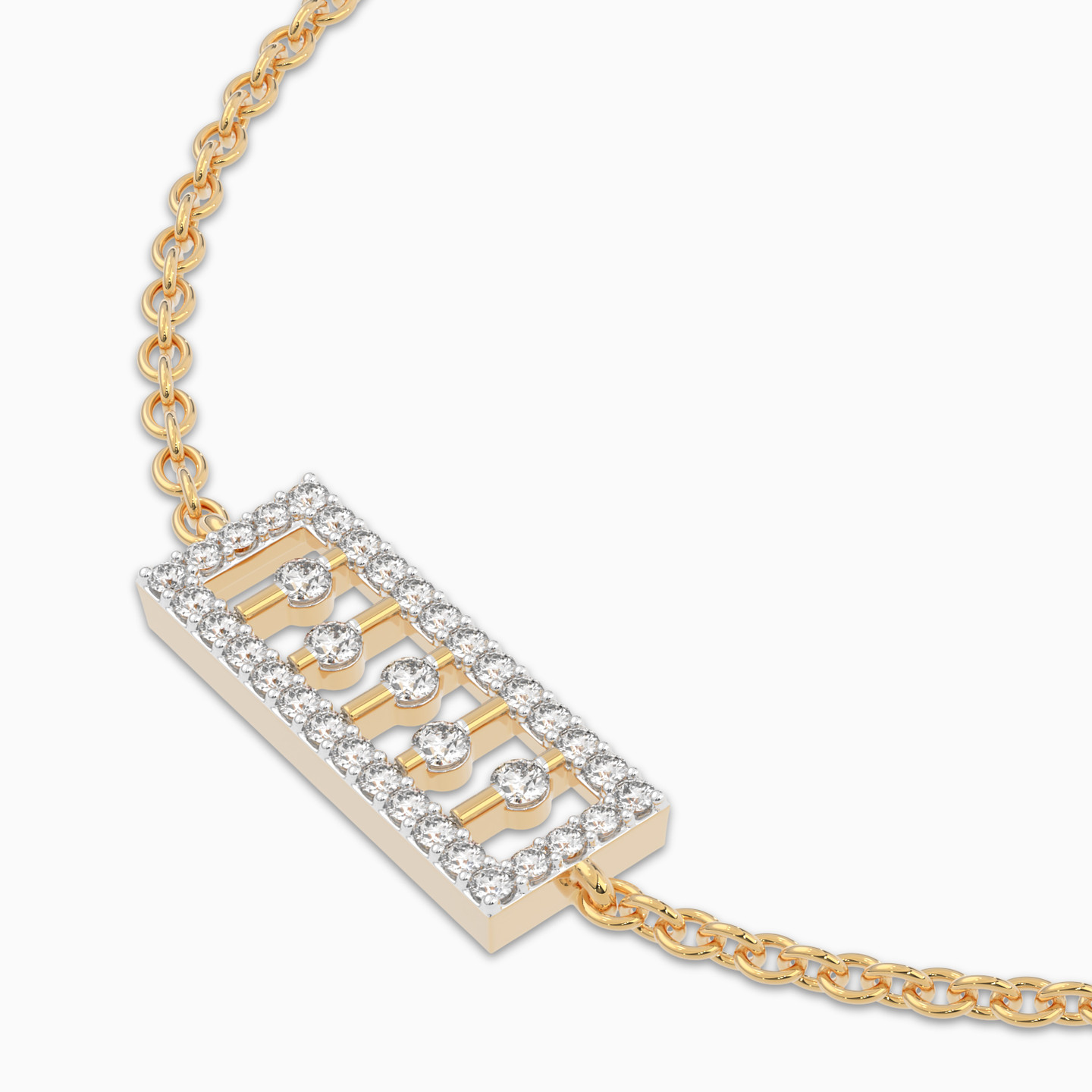 Diamond Chain Bracelet in 18K Gold - 4 Diamond Chain Bracelet in 18K Gold - 4
