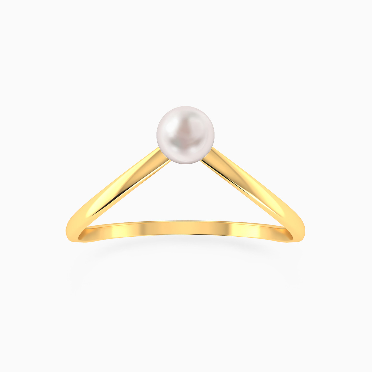 Single Pearl Ring in 18K Gold Single Pearl Ring in 18K Gold