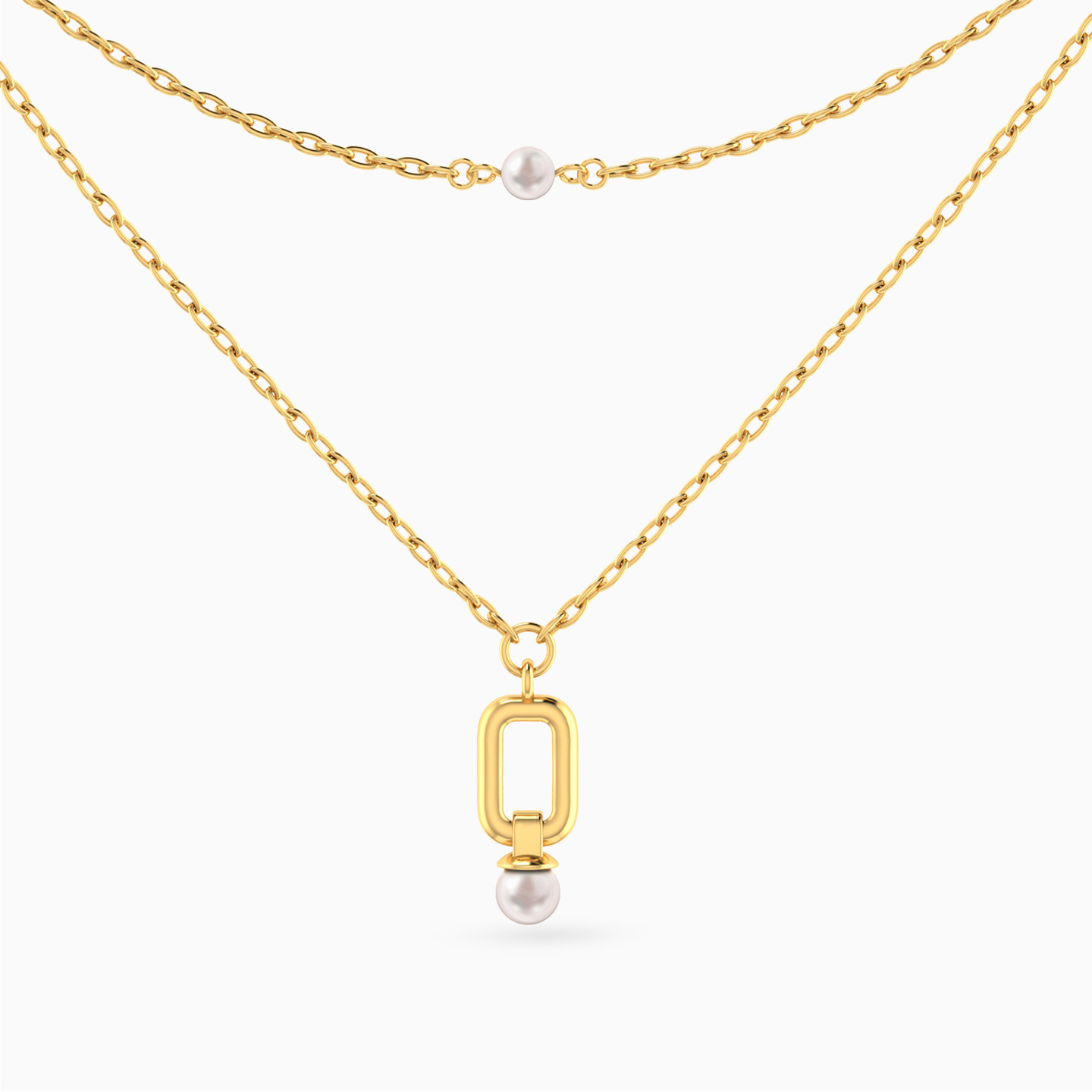 Layered Pearl Necklace in 18K Gold Layered Pearl Necklace in 18K Gold