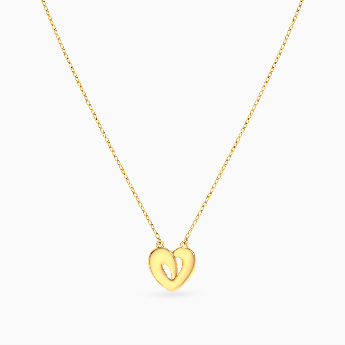 Heart Necklace In 18K Gold - 3 Heart Necklace In 18K Gold - 3