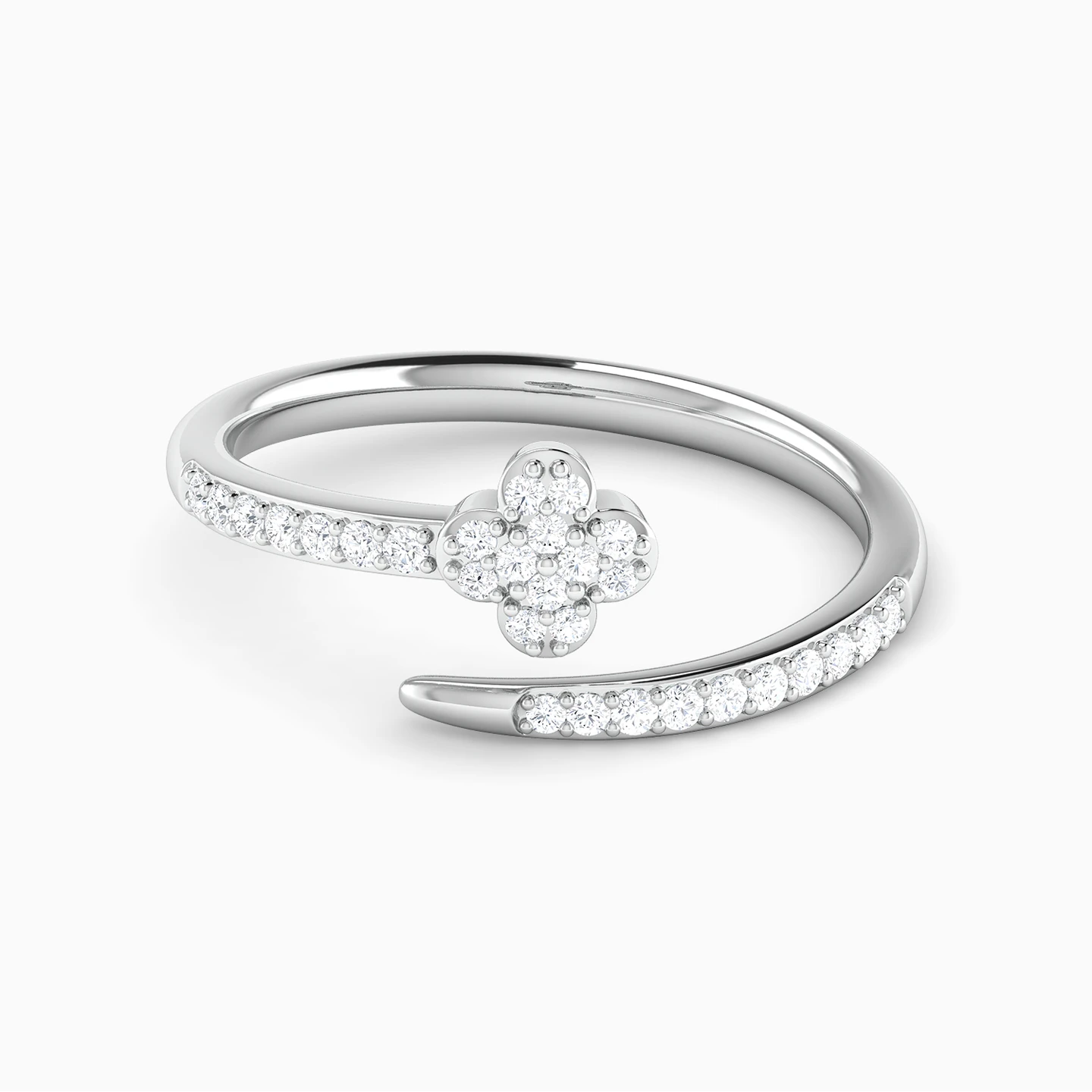 Diamond Two Headed Ring In 18K Gold - 2 Diamond Two Headed Ring In 18K Gold - 2