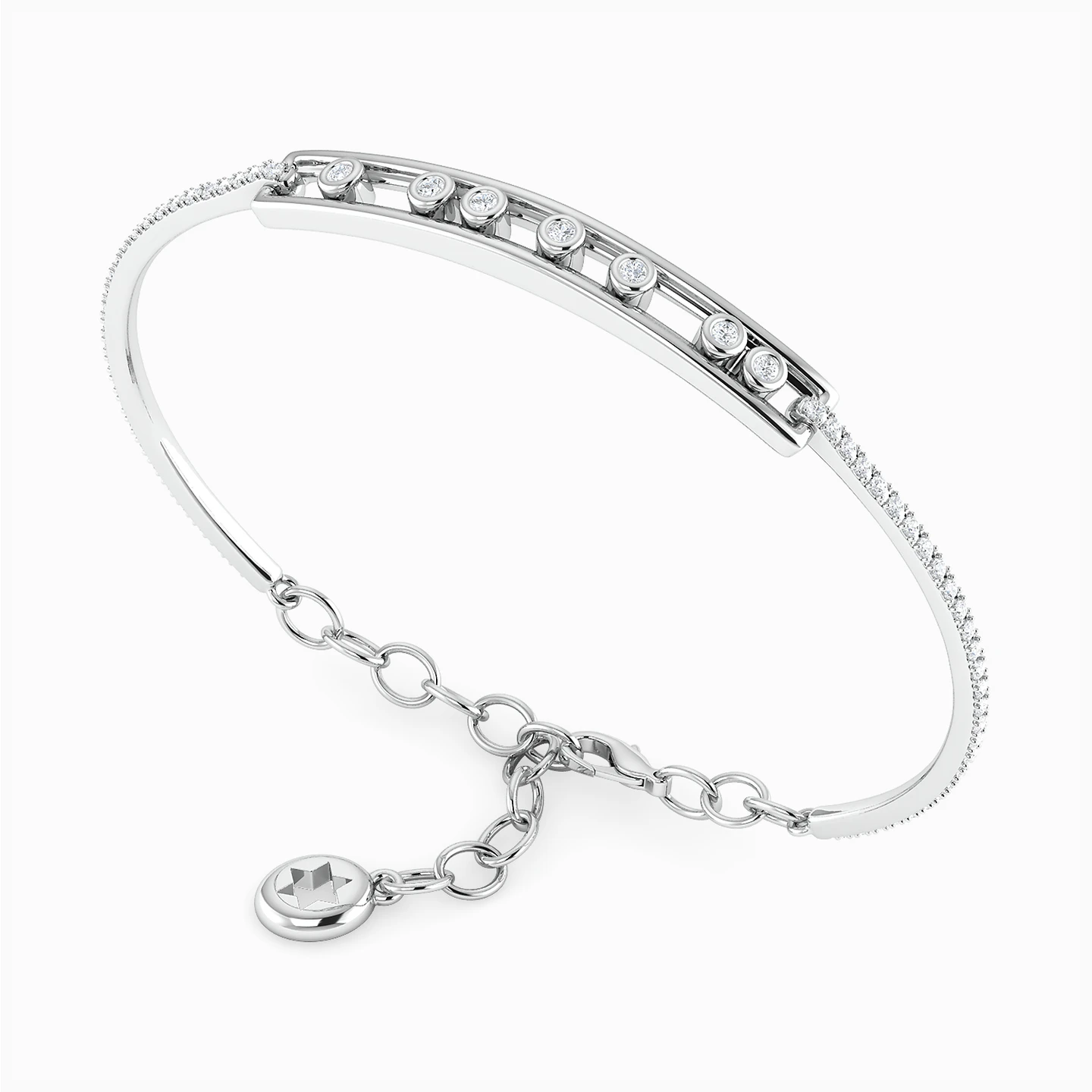 Diamond Bracelet In 18K Gold - 4 Diamond Bracelet In 18K Gold - 4