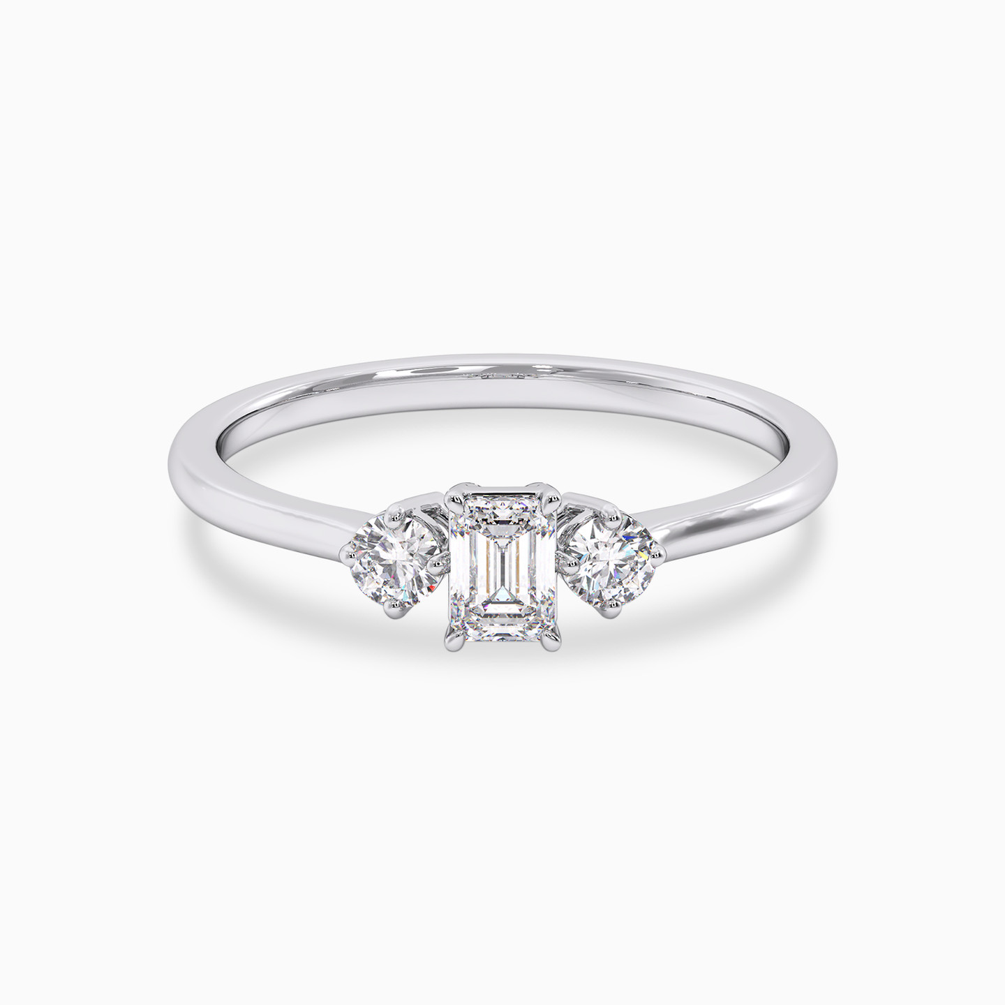 Baguette Diamond Ring in 18K Gold - 2 Baguette Diamond Ring in 18K Gold - 2