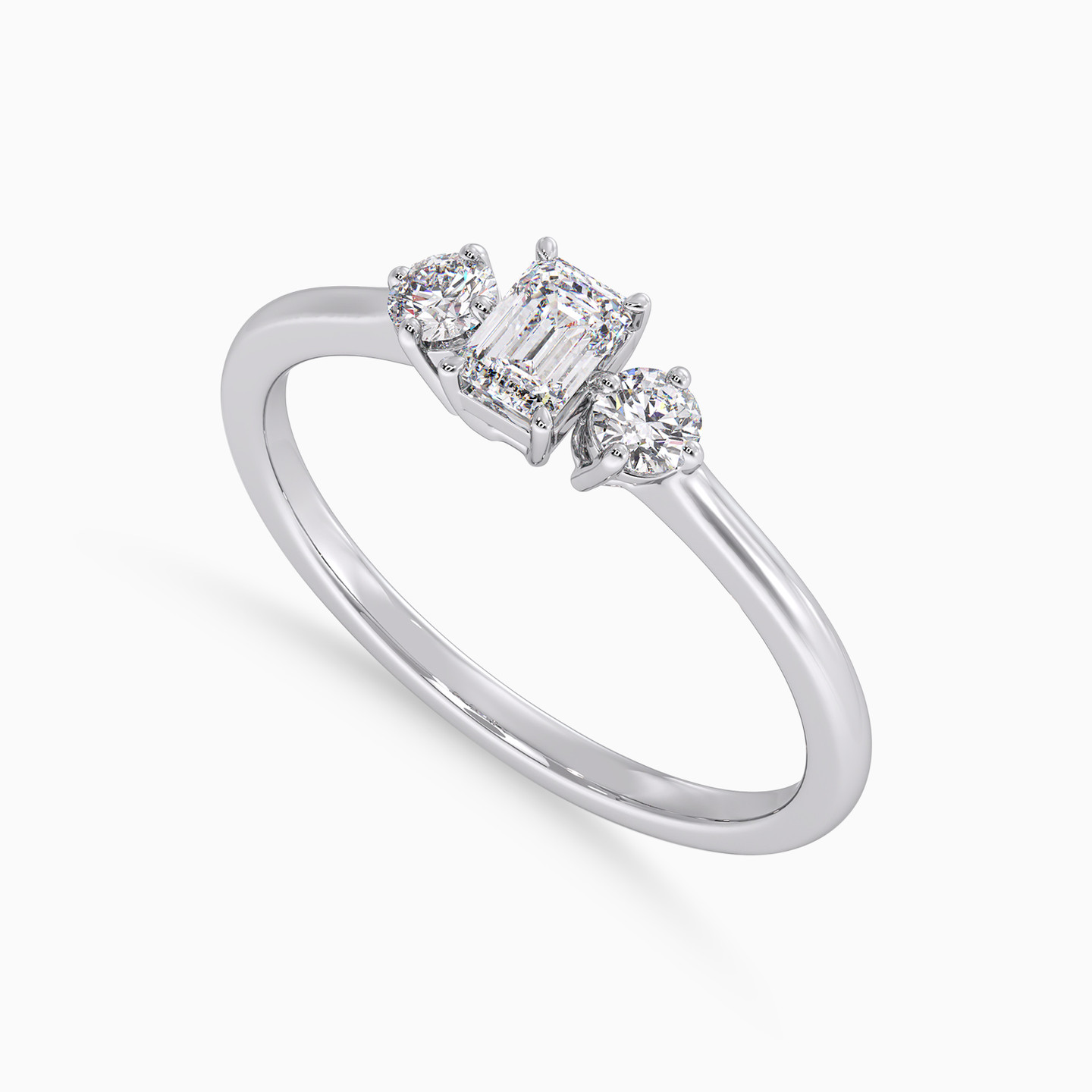 Baguette Diamond Ring in 18K Gold - 3 Baguette Diamond Ring in 18K Gold - 3