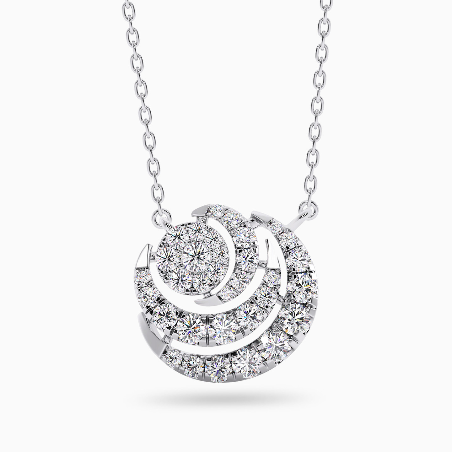 Spiral Diamond Necklace in 18K Gold Spiral Diamond Necklace in 18K Gold