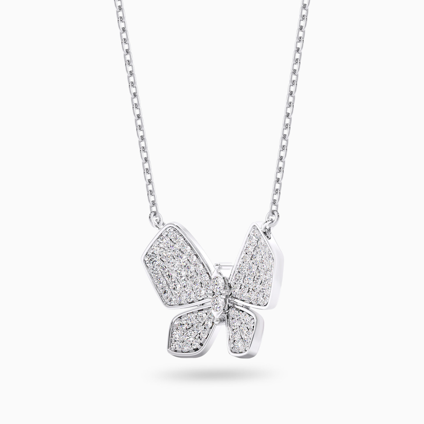 Butterfly Diamond Necklace in 18K Gold - 2 Butterfly Diamond Necklace in 18K Gold - 2