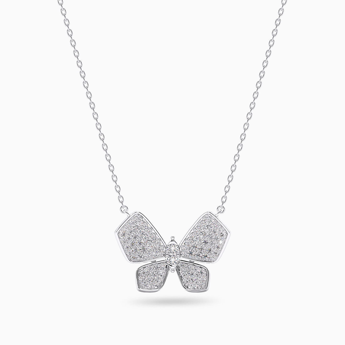 Butterfly Diamond Necklace in 18K Gold - 3 Butterfly Diamond Necklace in 18K Gold - 3