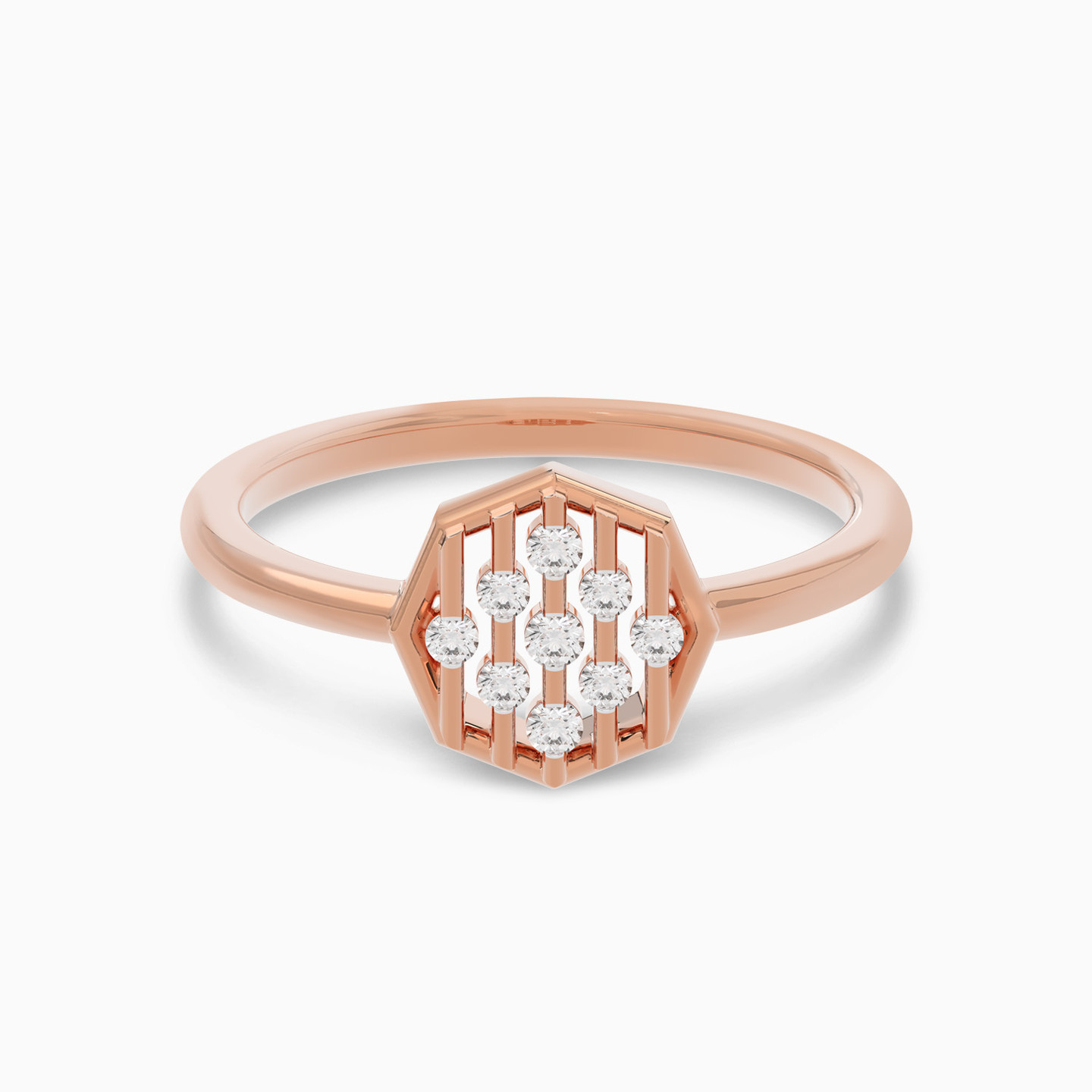 Octagon Diamond Ring in 18K Gold Octagon Diamond Ring in 18K Gold