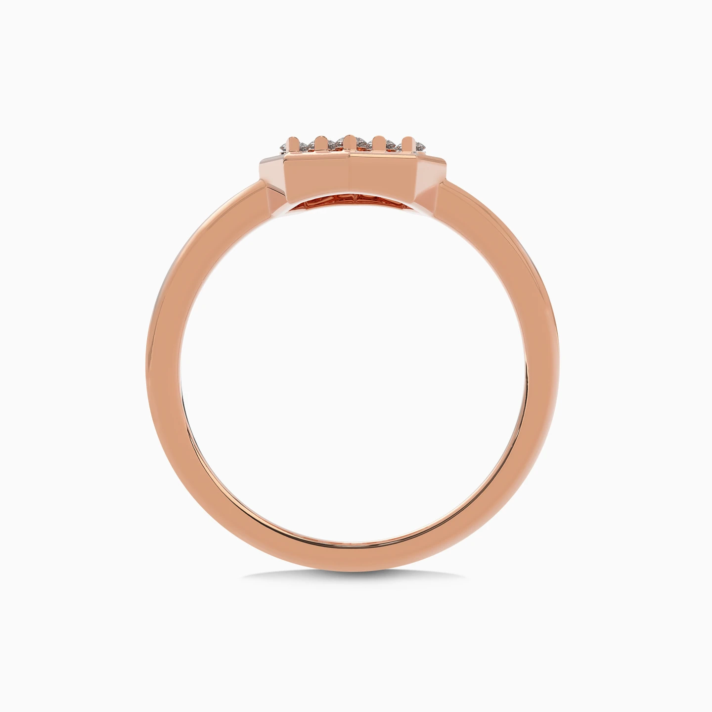 Octagon Diamond Ring in 18K Gold - 3 Octagon Diamond Ring in 18K Gold - 3