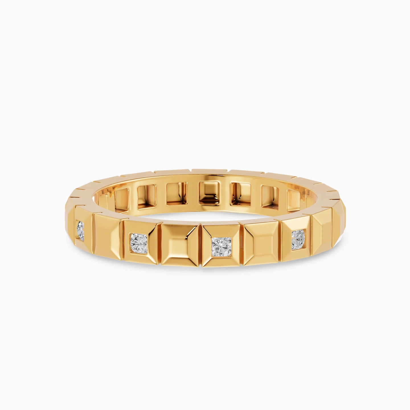 Blocks Diamond Ring In 18K Gold Blocks Diamond Ring In 18K Gold