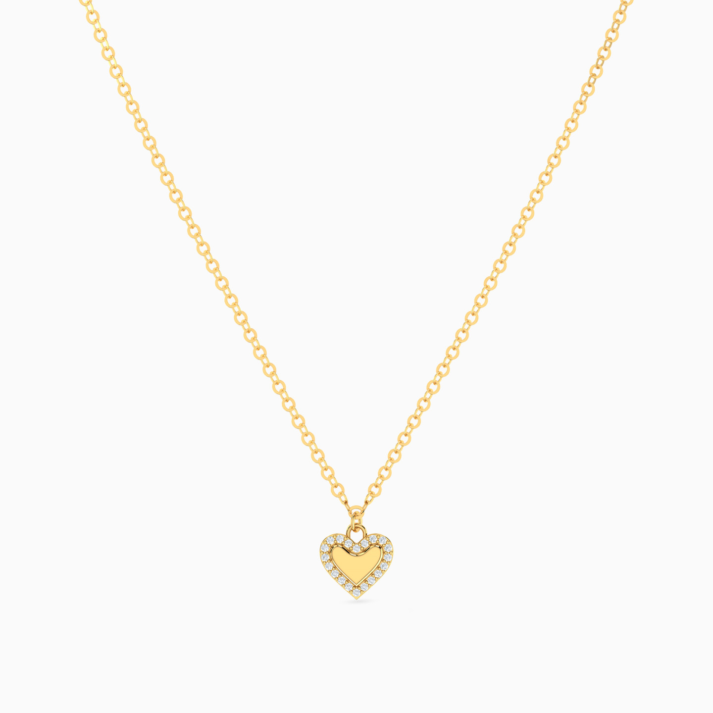 Kids Young Heart Diamond Necklace In 18K Gold - 3 Kids Young Heart Diamond Necklace In 18K Gold - 3