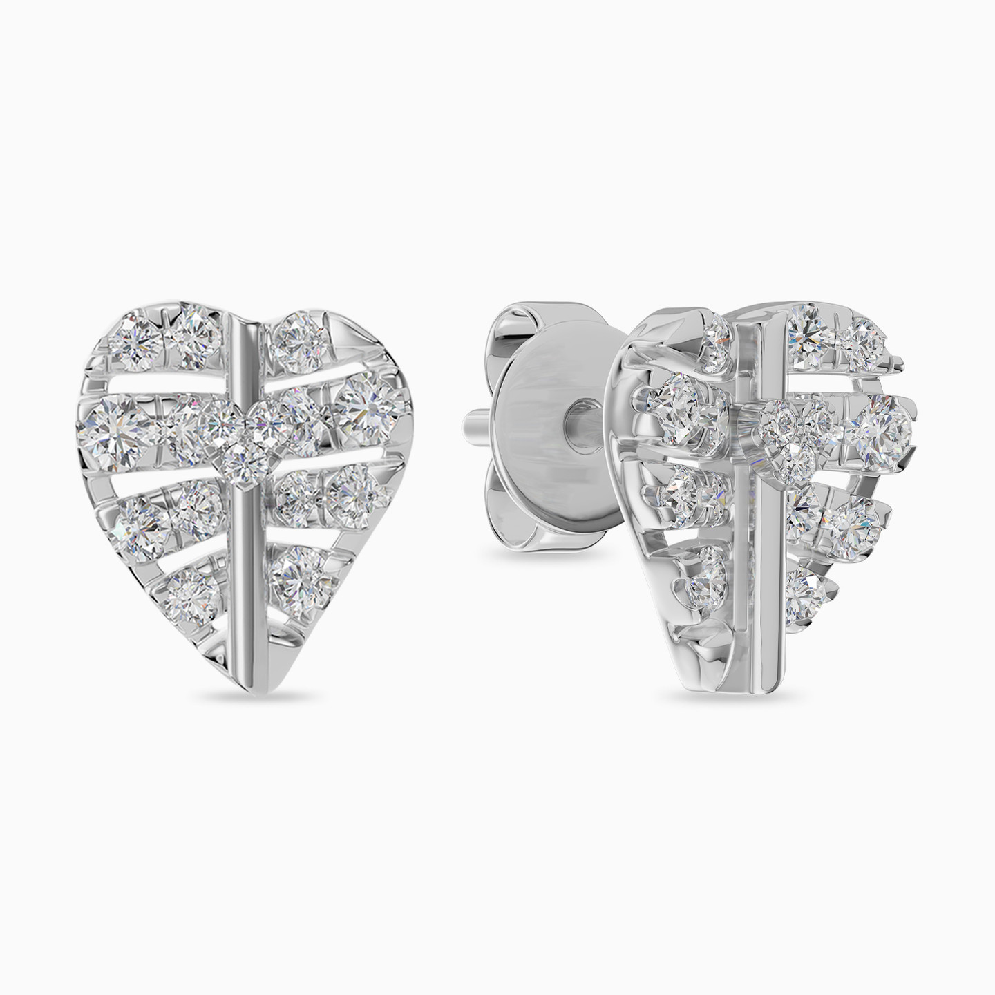 Leaf Diamond Stud Earrings in 18K Gold Leaf Diamond Stud Earrings in 18K Gold