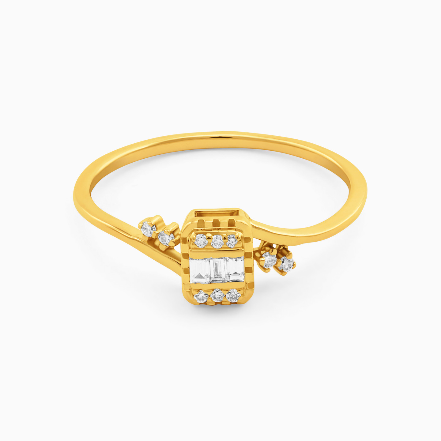 18K Gold Diamond Statement Ring