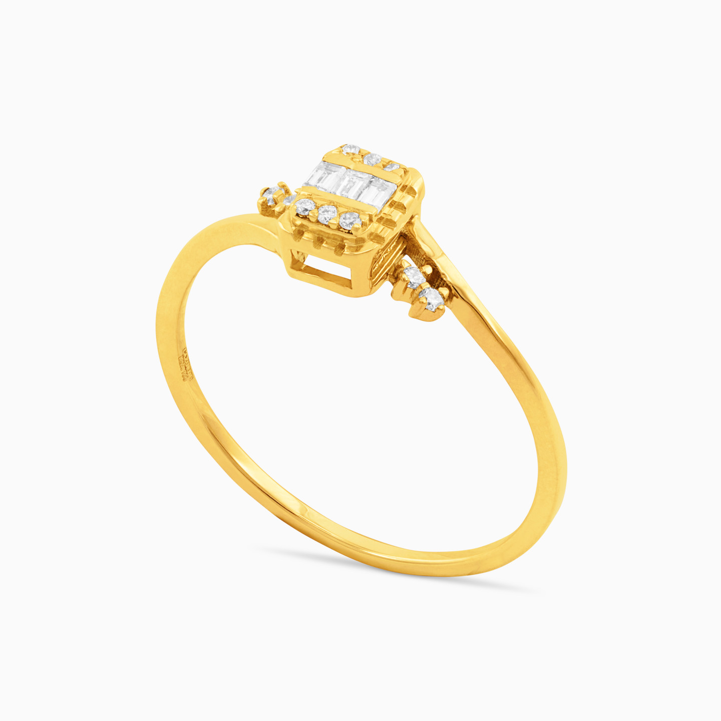 18K Gold Diamond Statement Ring - 2