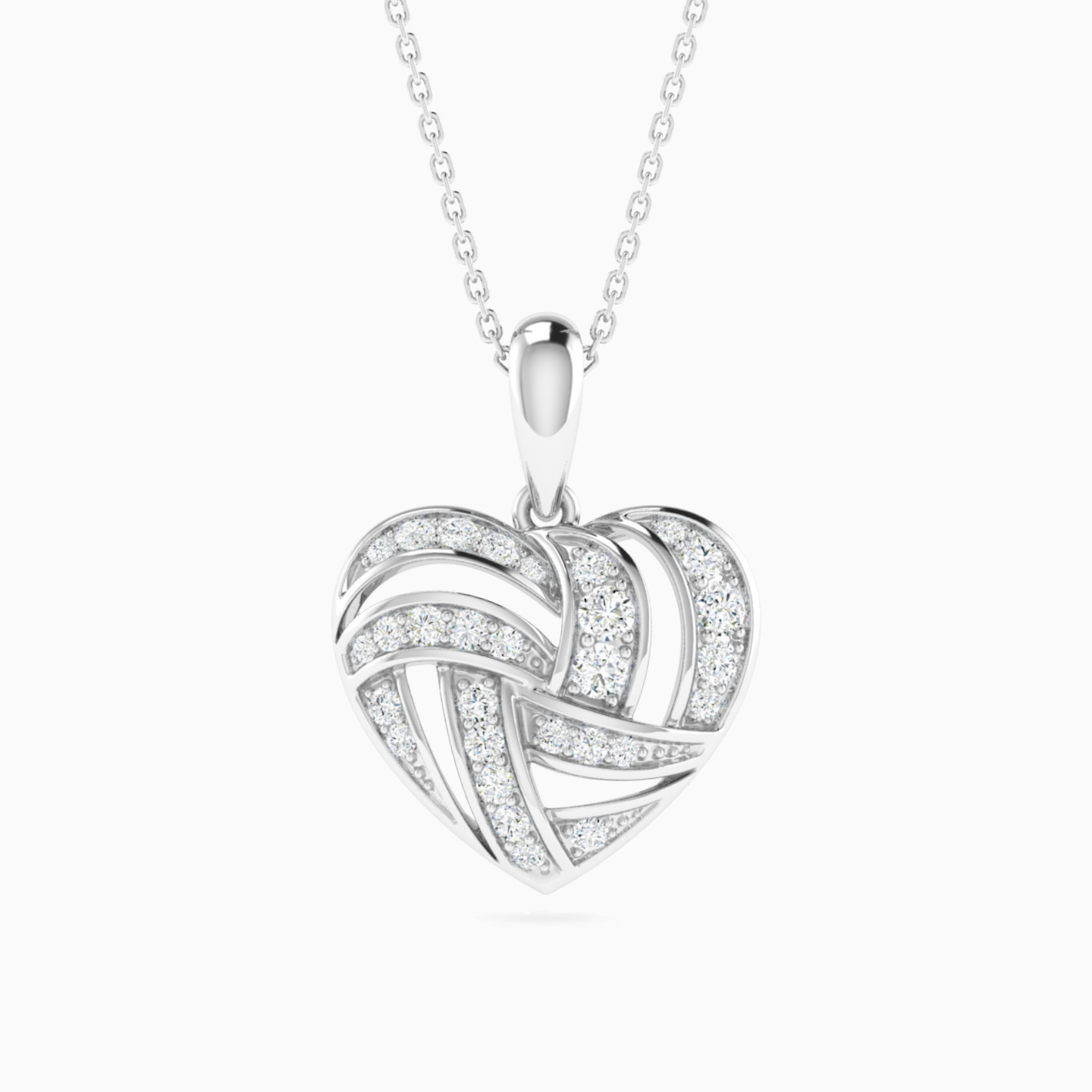 Heart of Threads Diamond Necklace in 18K Gold Heart of Threads Diamond Necklace in 18K Gold