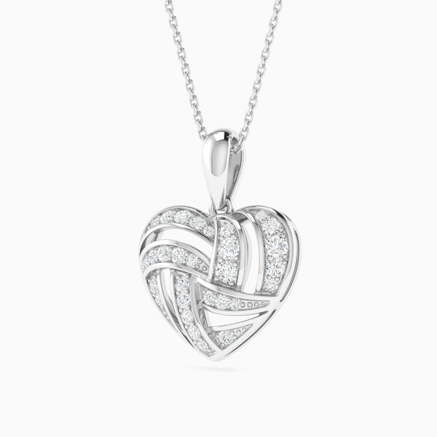 Heart of Threads Diamond Necklace in 18K Gold - 2 Heart of Threads Diamond Necklace in 18K Gold - 2