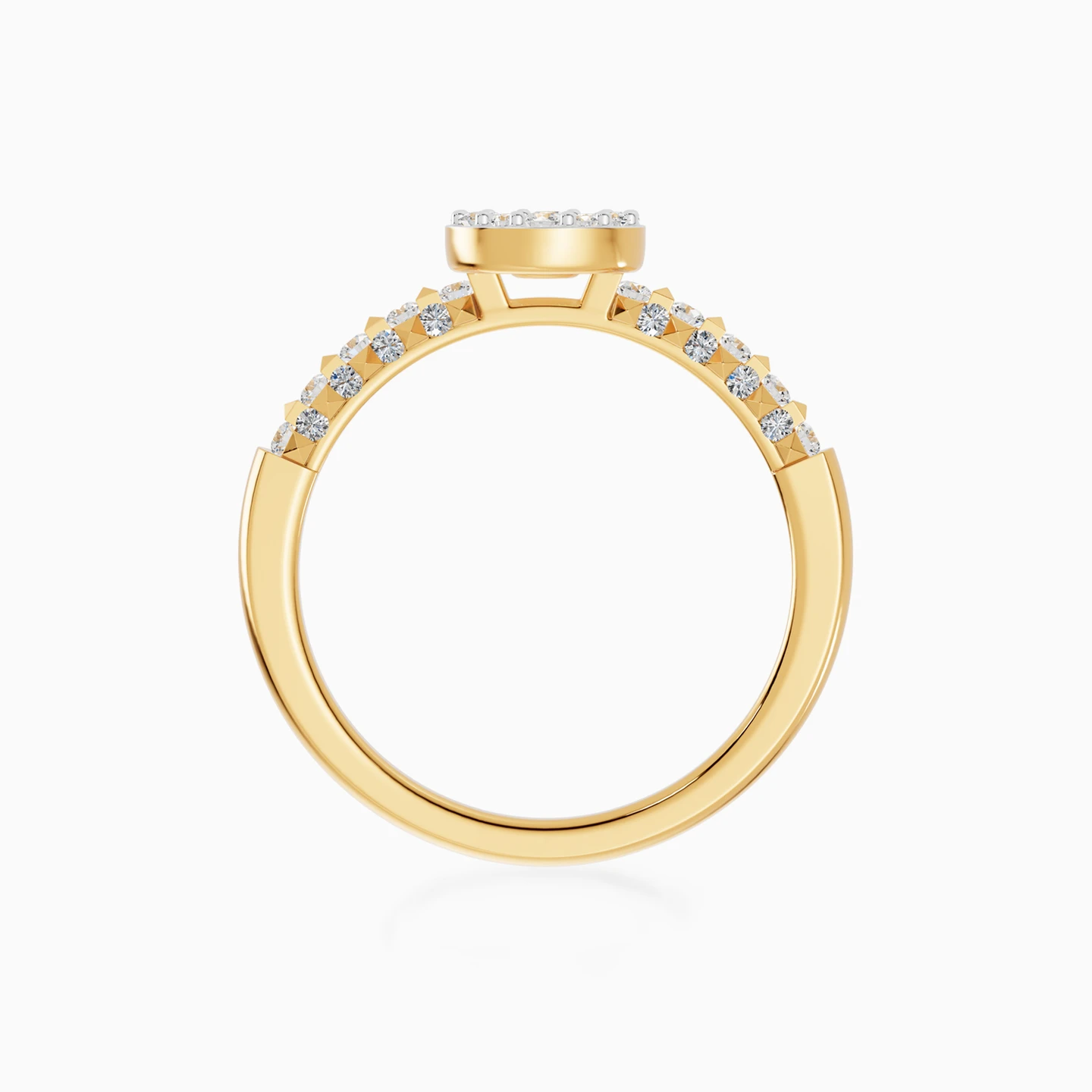Round Cluster Diamond Ring in 18K Gold - 4 Round Cluster Diamond Ring in 18K Gold - 4