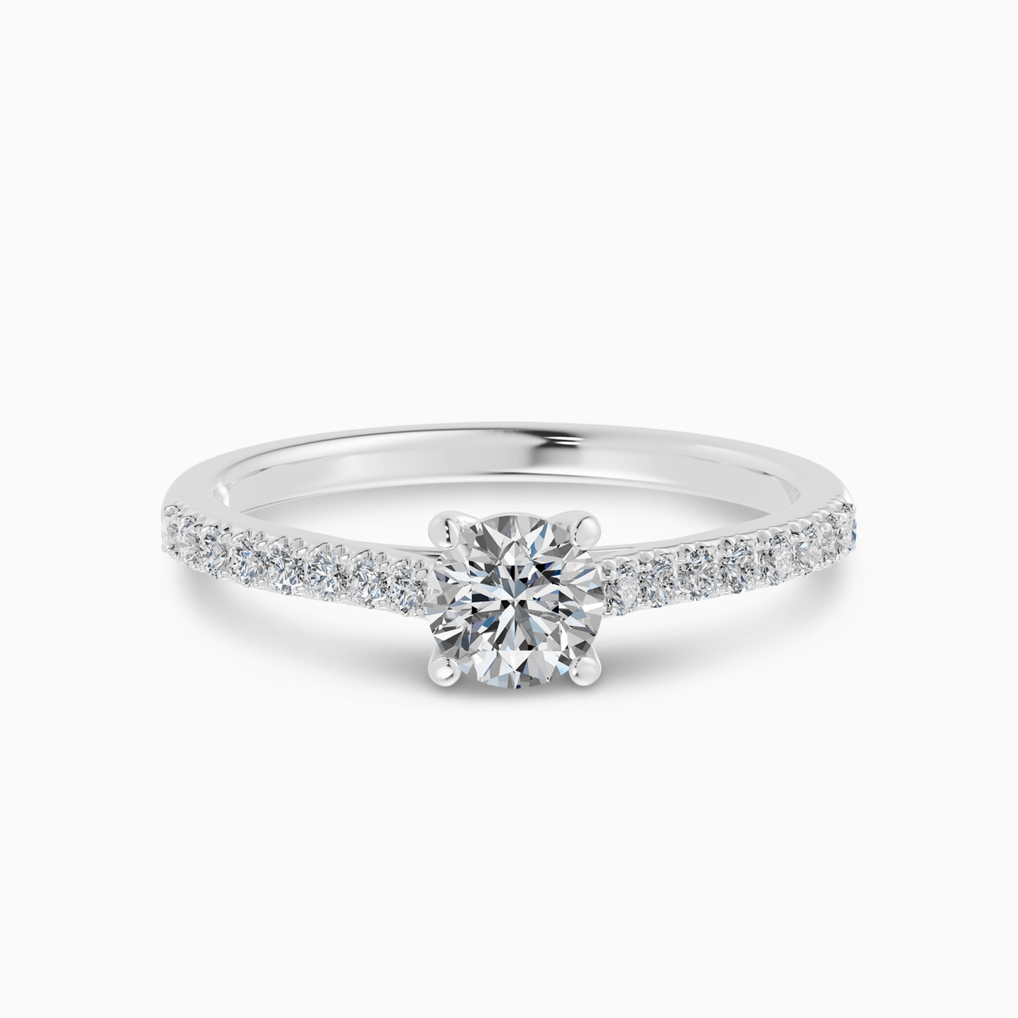 Round Solitare Diamond Ring in 18K Gold Round Solitare Diamond Ring in 18K Gold