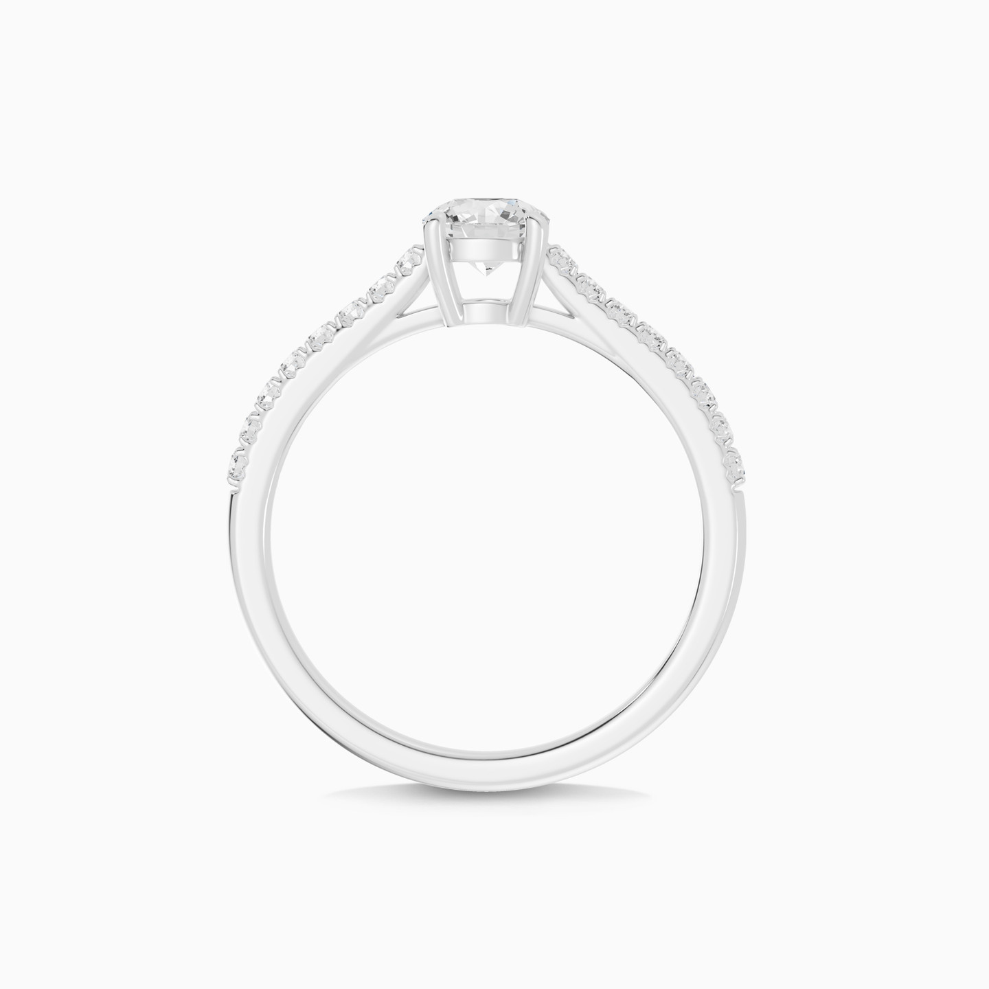 Round Solitare Diamond Ring in 18K Gold - 3 Round Solitare Diamond Ring in 18K Gold - 3