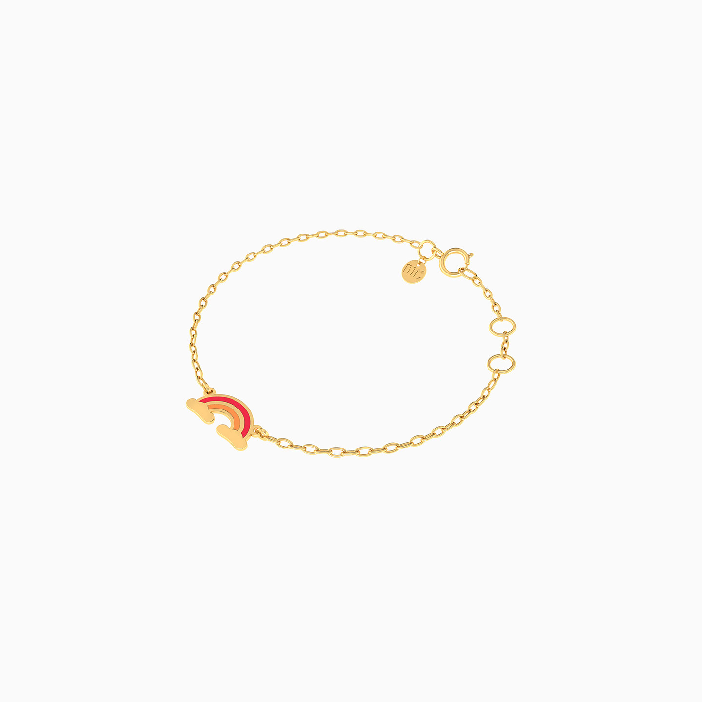 Kids Rainbow Chain Bracelet in 14K Gold - 2 Kids Rainbow Chain Bracelet in 14K Gold - 2