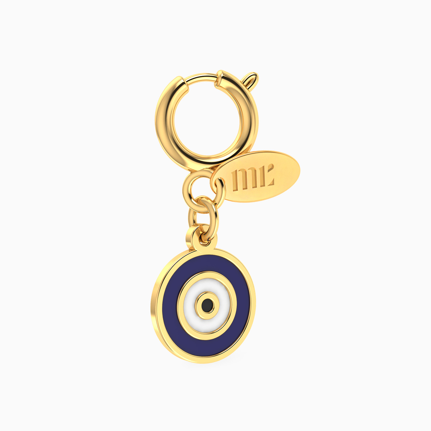 Kids Evil Eye Enamel Coated Charm in 14K Gold - 4 Kids Evil Eye Enamel Coated Charm in 14K Gold - 4