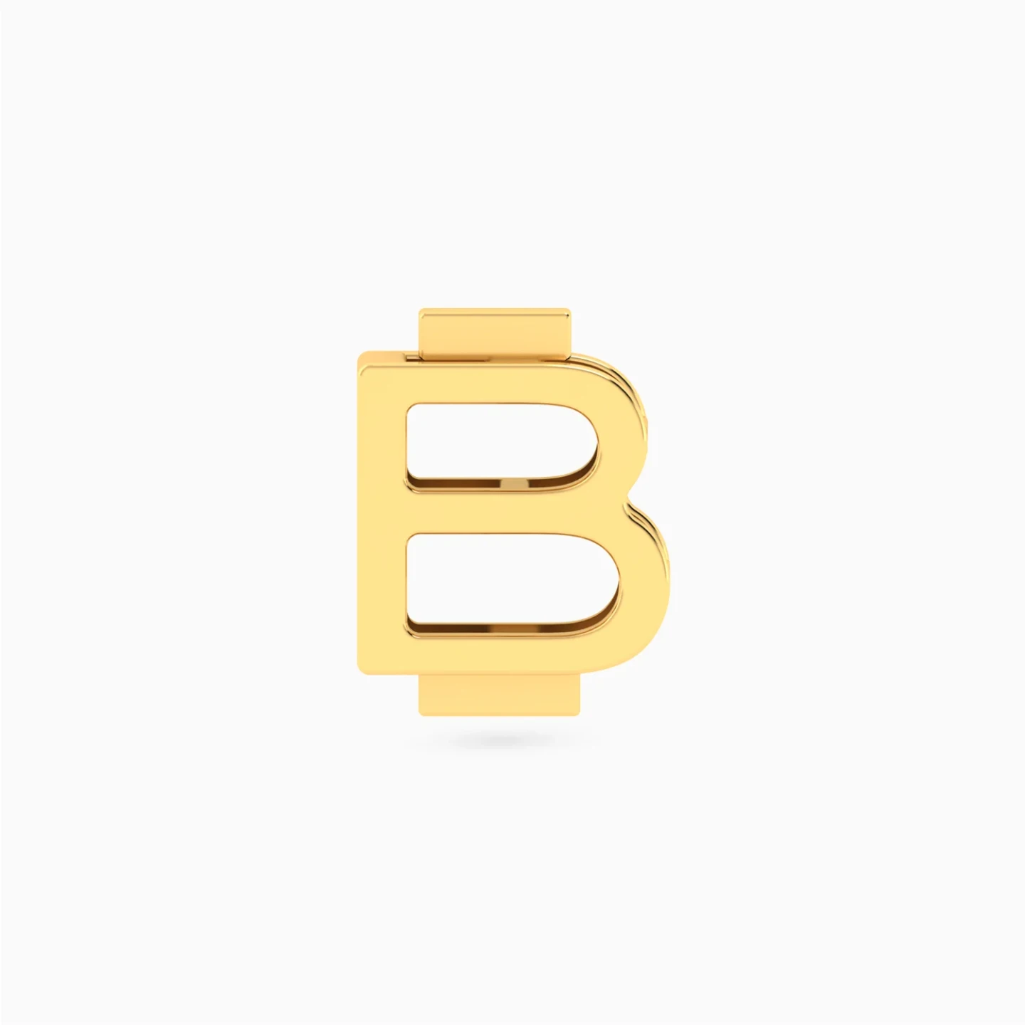 دلاية صغيرة شكل حرف B ذهب عيار 18 قيراط دلاية صغيرة شكل حرف B ذهب عيار 18 قيراط