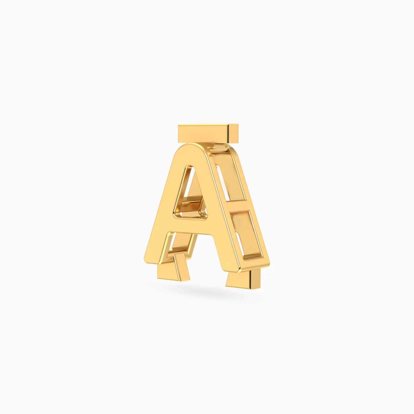 Letter A Charm in 18K Gold - 2 Letter A Charm in 18K Gold - 2
