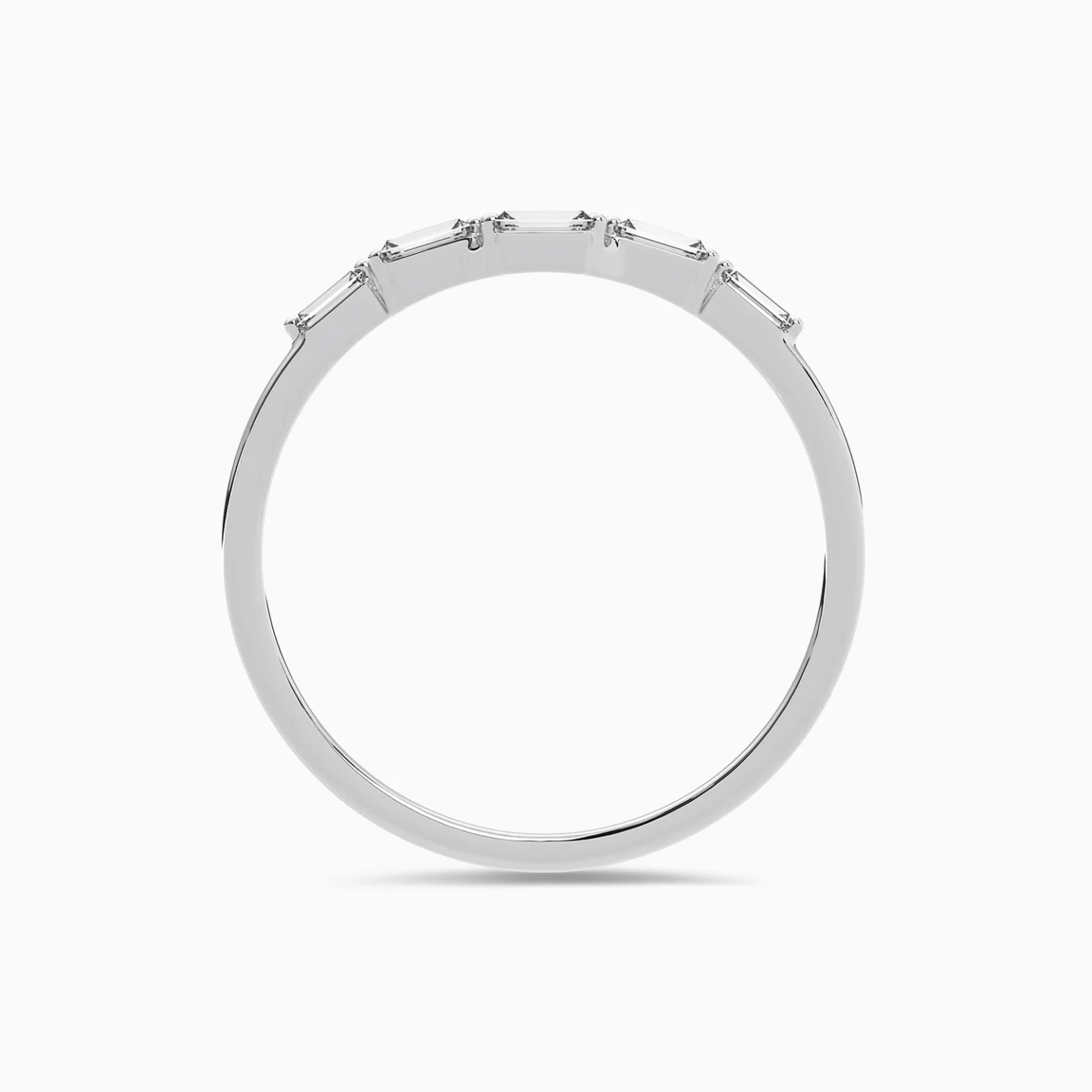 Geomtric Cluster & Baguette Diamond Ring in 18K Gold - 4 Geomtric Cluster & Baguette Diamond Ring in 18K Gold - 4