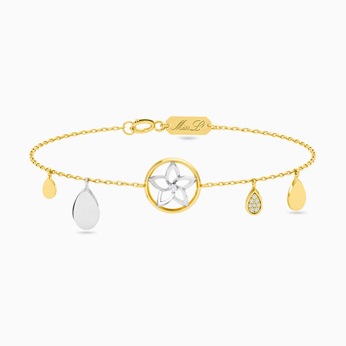 MLB482 - Multishaped Diamonds Chain Bracelet in 18K Gold - 21047110157-1.jpg