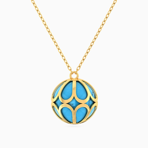 LIN969 - Sphere Colored Stones Necklace in 18K Gold - 111410150008-1.jpg
