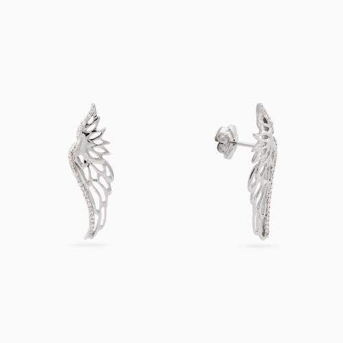 MLE234 - Wings Diamonds Stud Earrings in 18K Gold - 20858-1.jpg