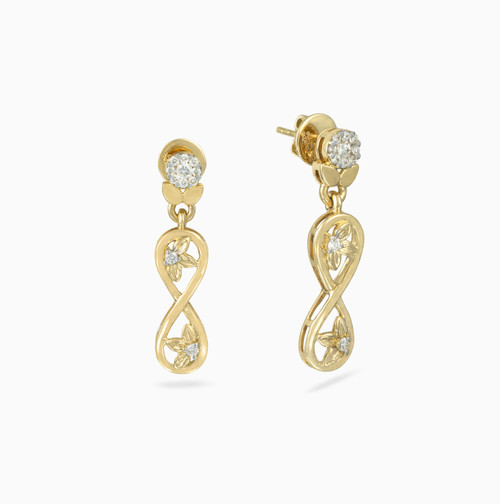 LDE556 - infinity Diamond Drop Earrings in 18K Gold - LEA50052-1.jpg